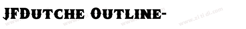 JFDutche Outline字体转换